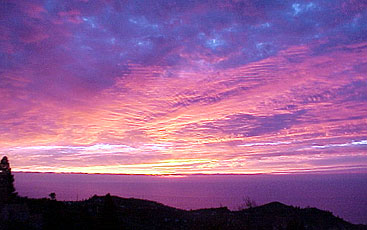 Sonnenuntergang bei Puntagorda